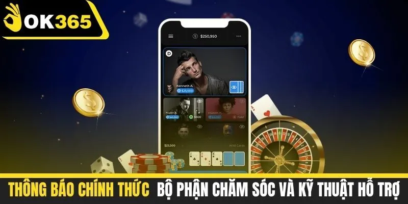 Thông báo chính thức từ bộ phận chăm sóc và kỹ thuật hỗ trợ